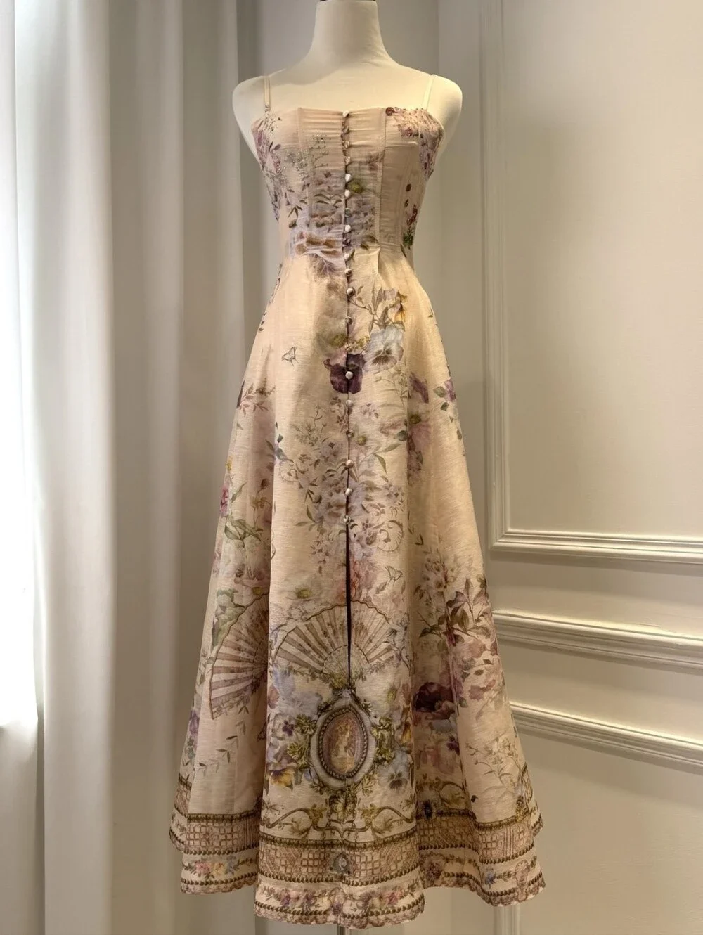 Camilla corset dress with long flared skirt In Adorned in aranjuez - Picture 5 of 15